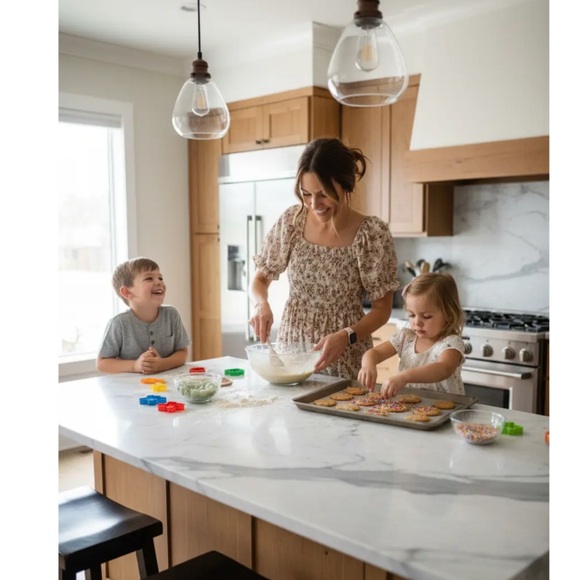 Floral Smocked Peasant Midi Dress - Puff Sleeve Modest Cottagecore - Size Medium - Picture 4 of 4